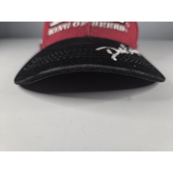Budweiser King Of Beer Red Hat Nascar 8 Dale Earnhardt Jr.  Made in USA One Size - Picture 3 of 8